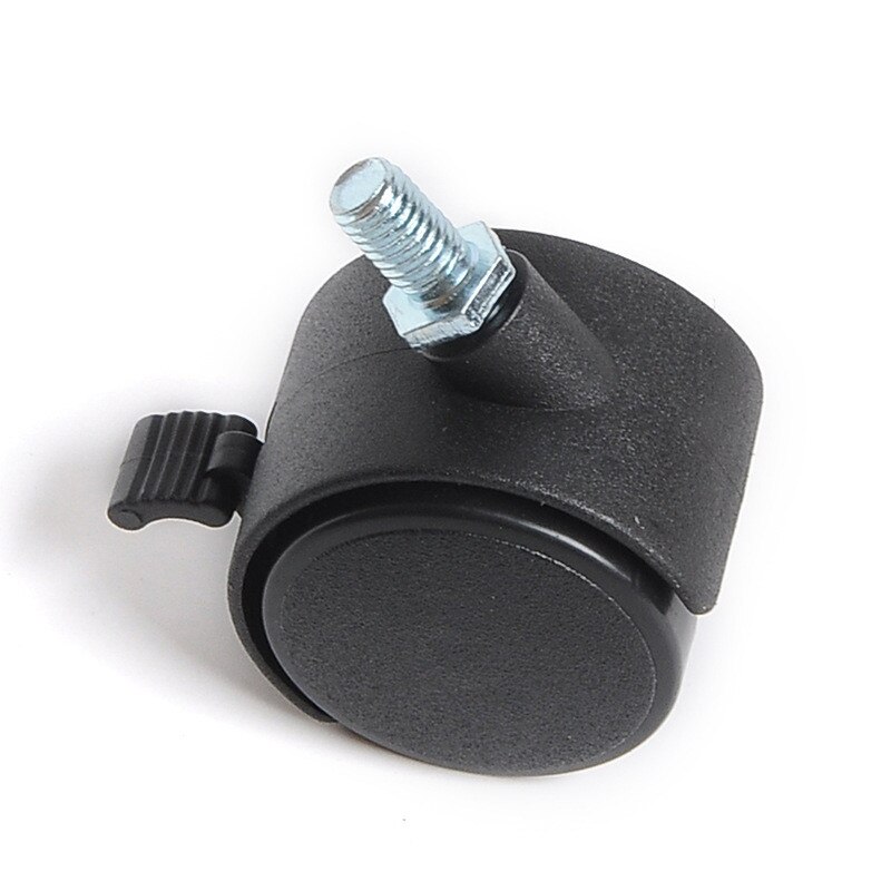 4Pcs 40mm chair wheel furniture caster, with brake rotating caster, replace the trolley with mechanical silence