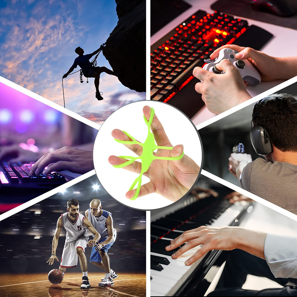 5 Finger Extender Hand Grip Silicone Gripper Strengthening Forearm Exerciser Vein Grip Training Expander Gym Fitness Gripster