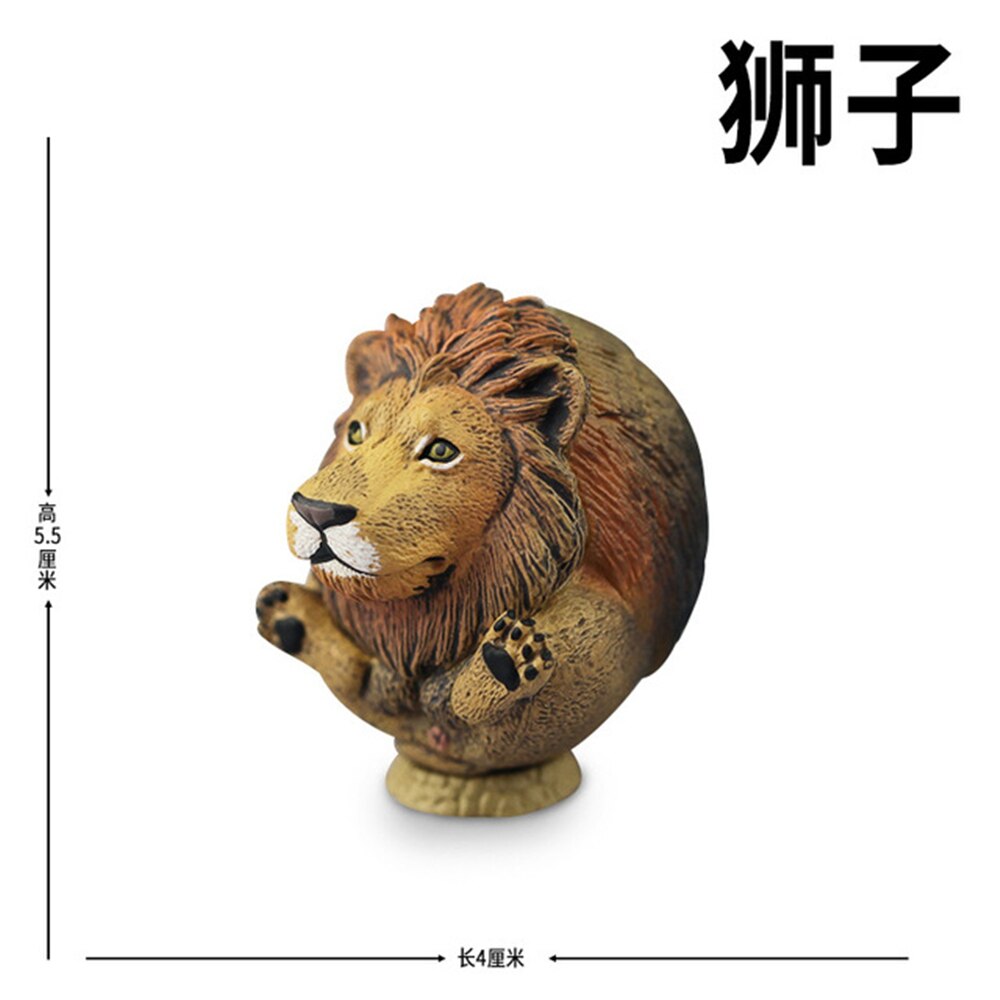 Lion Mandrill Hippo Elephant Penguin Dinosaur Tyrannosaurus Mosasaurus Triceratops Figure Animal Model Collector Decoration: Lion