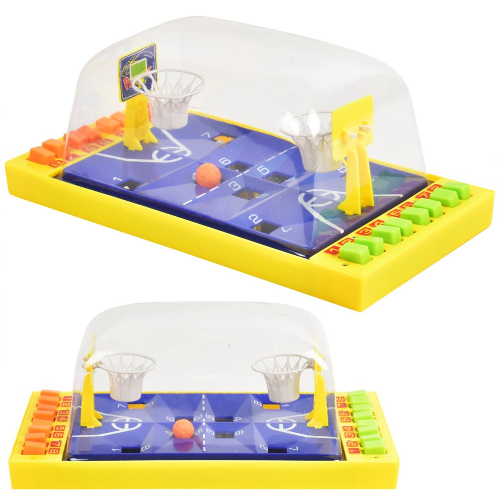 Finger Playing Game Parent-child Interactive Basketball Field (Yellow)
