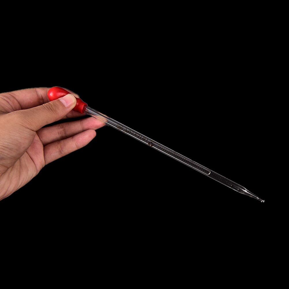 Lasipipetti kumilampulla laboratoriokemian tiputin annostelu laboratoriotarvikkeet 0.5ml 1ml 2ml 3ml 5ml