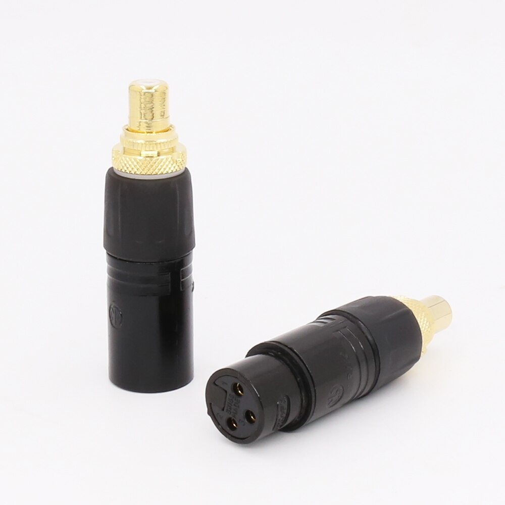 2 pcs XLR Femmina a RCA Zoccolo Femmina Adattatore Spina del Cavo Oro Equilibrata