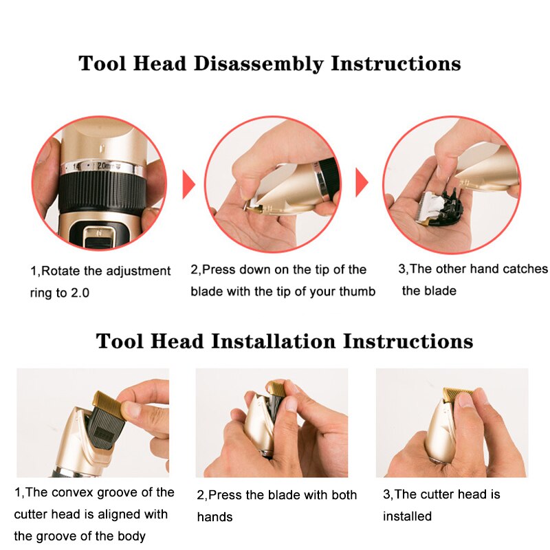 Hond Clippers Elektrische Huisdier Katten Tondeuse Dieren Grooming Haircut Cutter Scheerapparaat Trimmer Set Professionele Oplaadbare