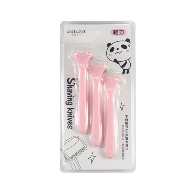 3 stuks/set draagbare handmatige epilator voor lichaamsontharing, antisliphars, lange handgreep, oksel, bikinilijn, scheerapparaat, scheerapparaat, trimmer
