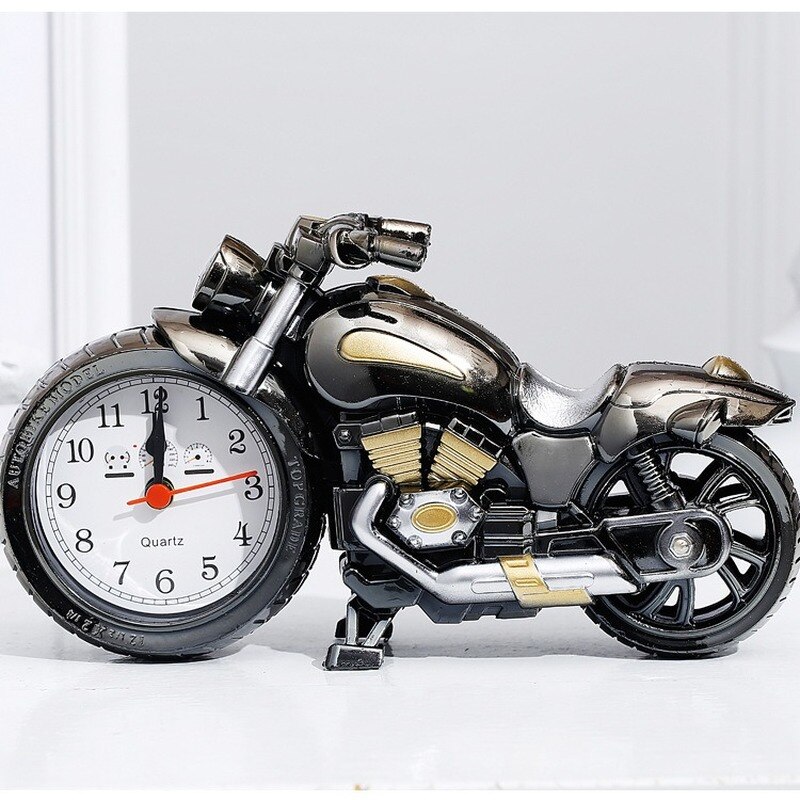 Réveil de moto à la , horloge de Table de tête de lit d&#39;étudiant, Style , décoration de maison, d&#39;anniversaire pour enfant, 4 styles: Black 2