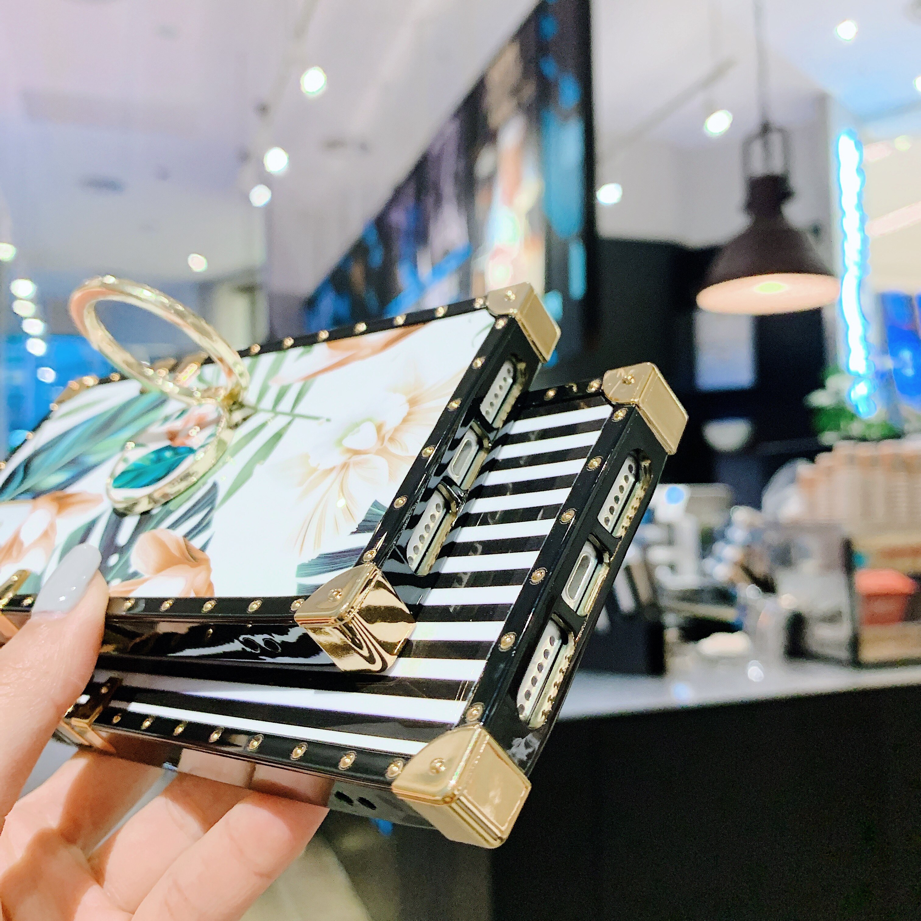 Coque Für Xiaomi Mi9 Redmi7 Note7 Fällen Sexy Rote Lippen Bling Strass Ring Stehen Platz Fall Für Redmi7 Note7 Mi9 abdeckung