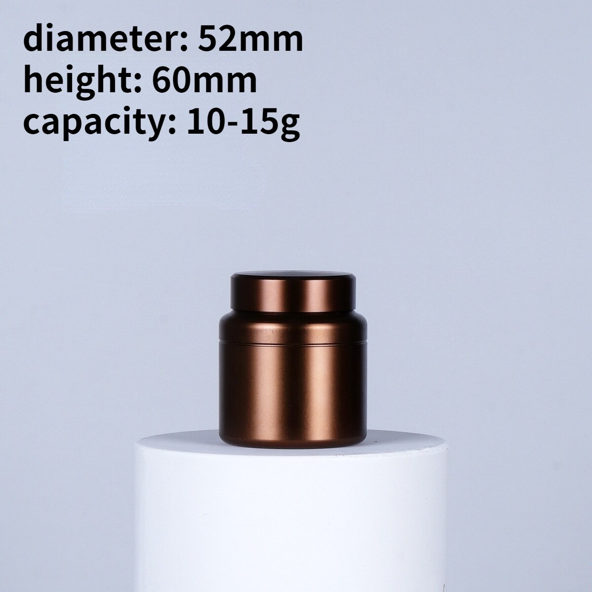 Titanium Alloy Round Mini Pack Tea Caddy Tin Can Canister Set Kitchen Accessories Tea Organizer Tea Box: Light Green