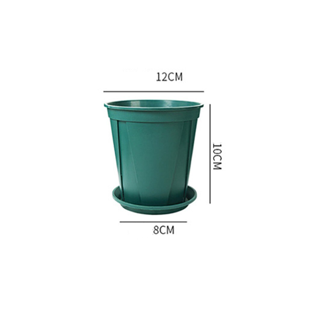 Thickened Green Mountain Root Pot Rose Clematis Planting Pot Nursery Breathable Green Plant Gallon Flower Pot With Tray