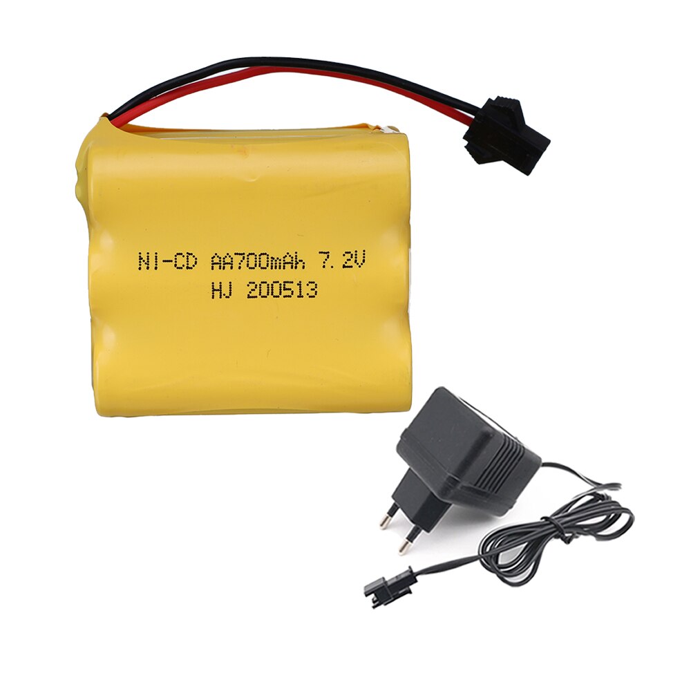 Batería de 7,2 v, 700 mah, AA, NICD, para control remoto, juguetes eléctricos, NI-CD, AA, 7,2 V, 700 MAH, paquete de baterías: 1pcs EU