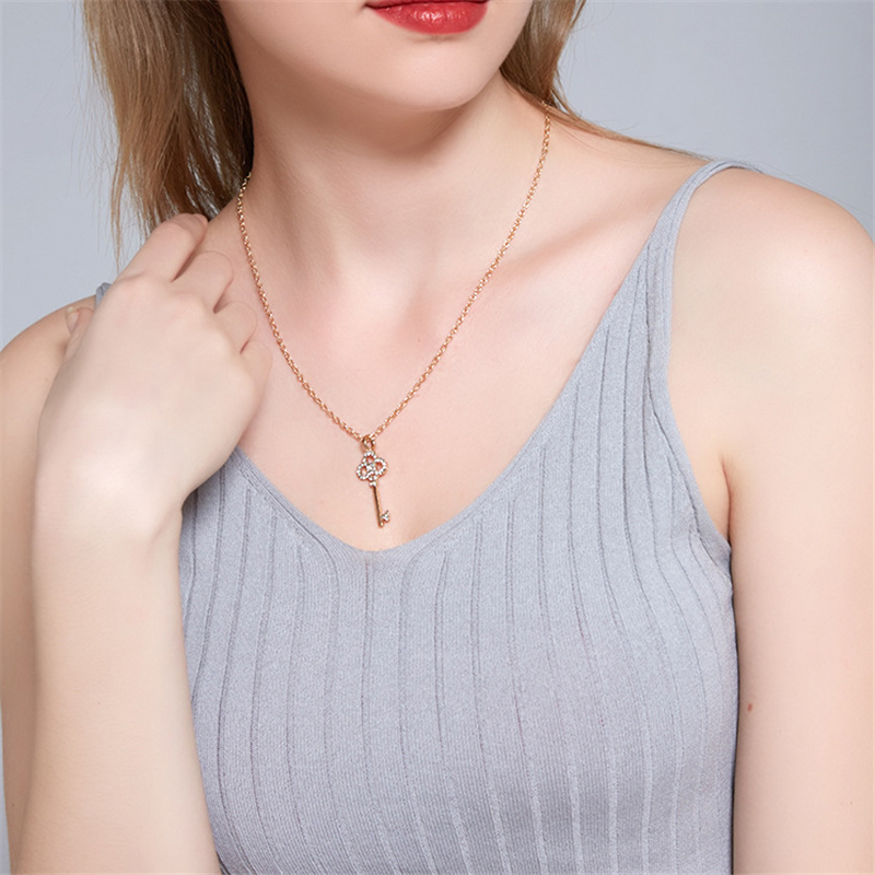 Vintage Kleine Hart Ketting voor Vrouwen KORTE Ketting Hart Sleutel Hanger Ketting Etnische Bohemian Choker Ketting