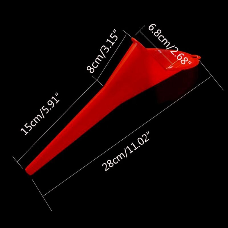Refueling Long Mouth Funnel Gasoline Engine Oil Additive Motorcycle Farm Machine Use Convenient Anti-leaking Filler Supply