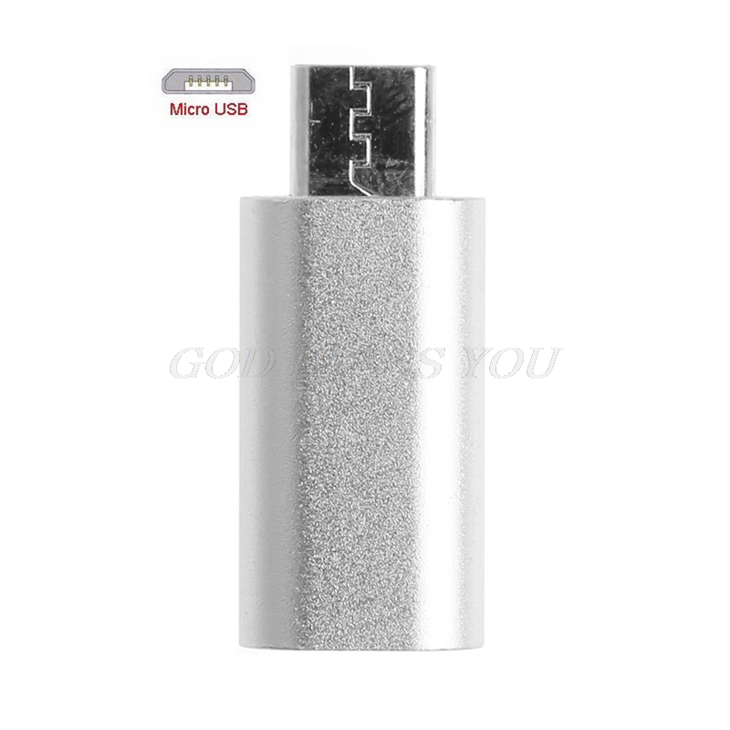 8-Pin For Lightning Female To Micro USB Male Adapter Converter For Android Phone: Silver