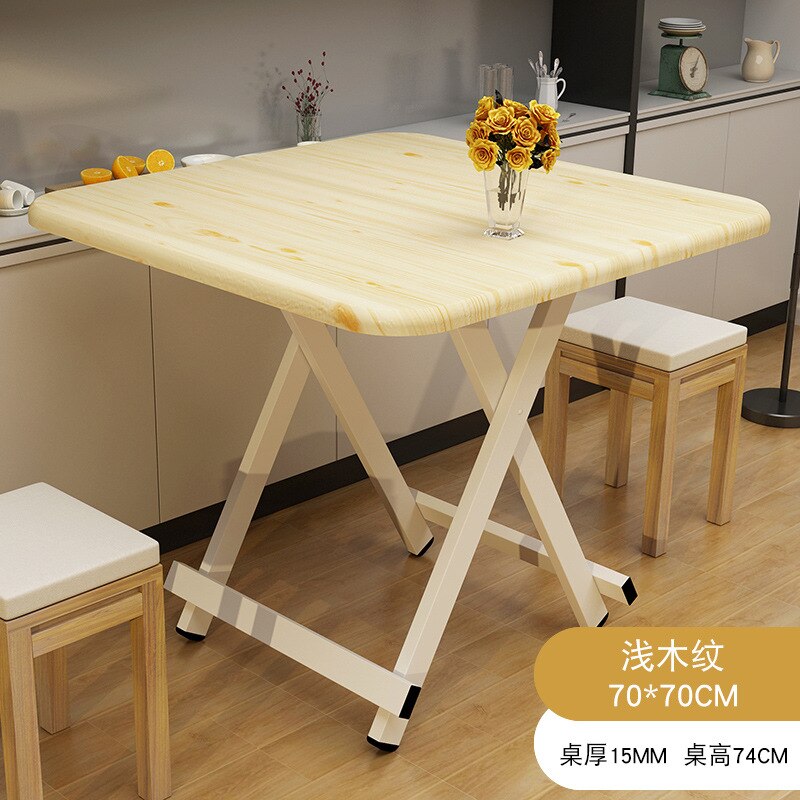 Household Folding Square Table Outdoor Foldable Portable Stall Table Materials Without Installation