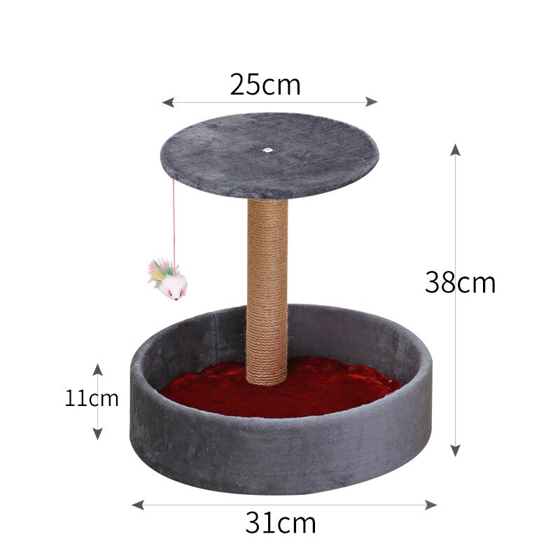 Cat Tree Sisal Rope Climbing Frame Cats Scratching Post Toys Detachable Cat Tree For Cats Kitten Grinding Claw: 9