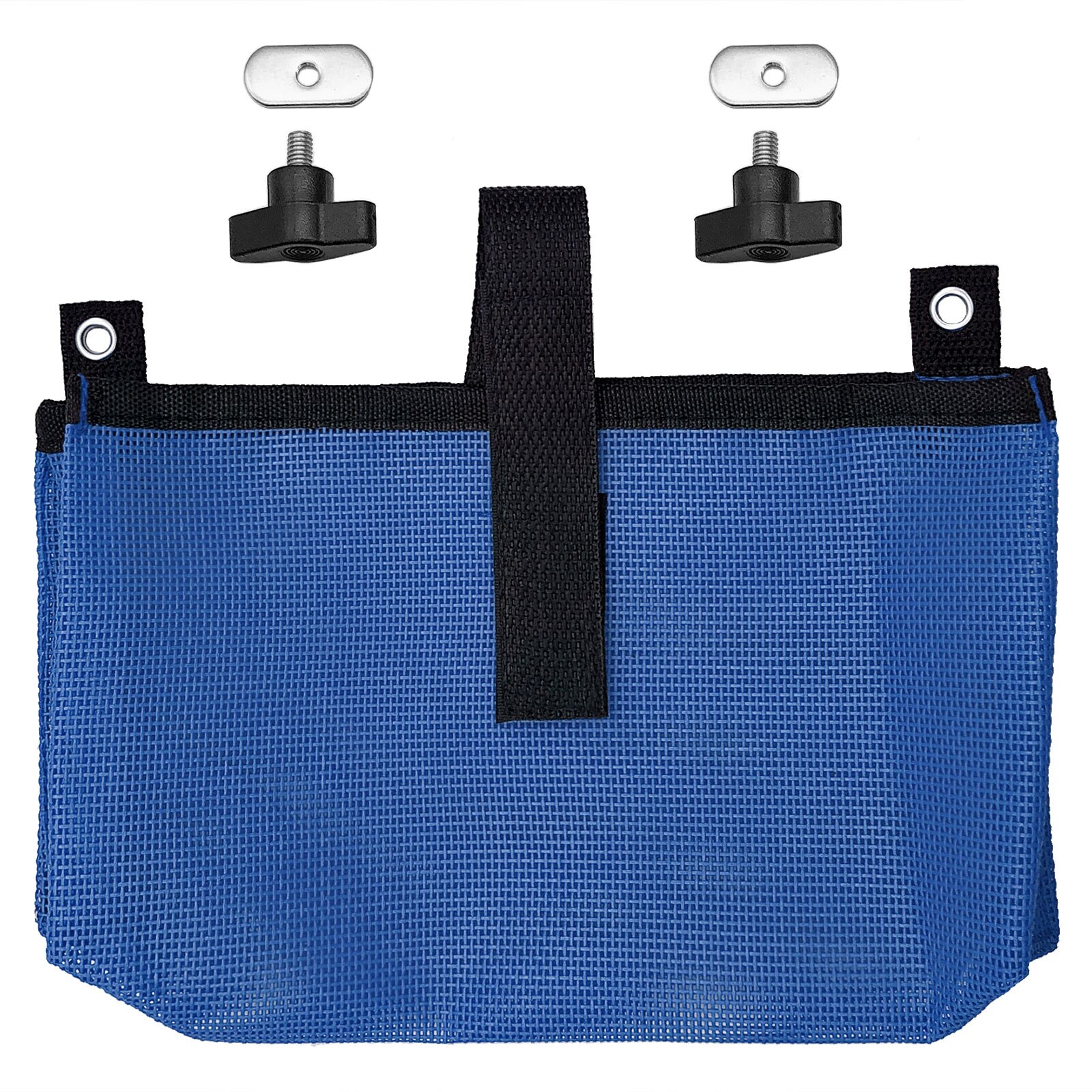Kayak Mesh Storage Side Pouch Boat Fishing Holder Bag Canoe Mesh Bag Beer Can Hanger Bag for Boat Dinghy: Blue 2