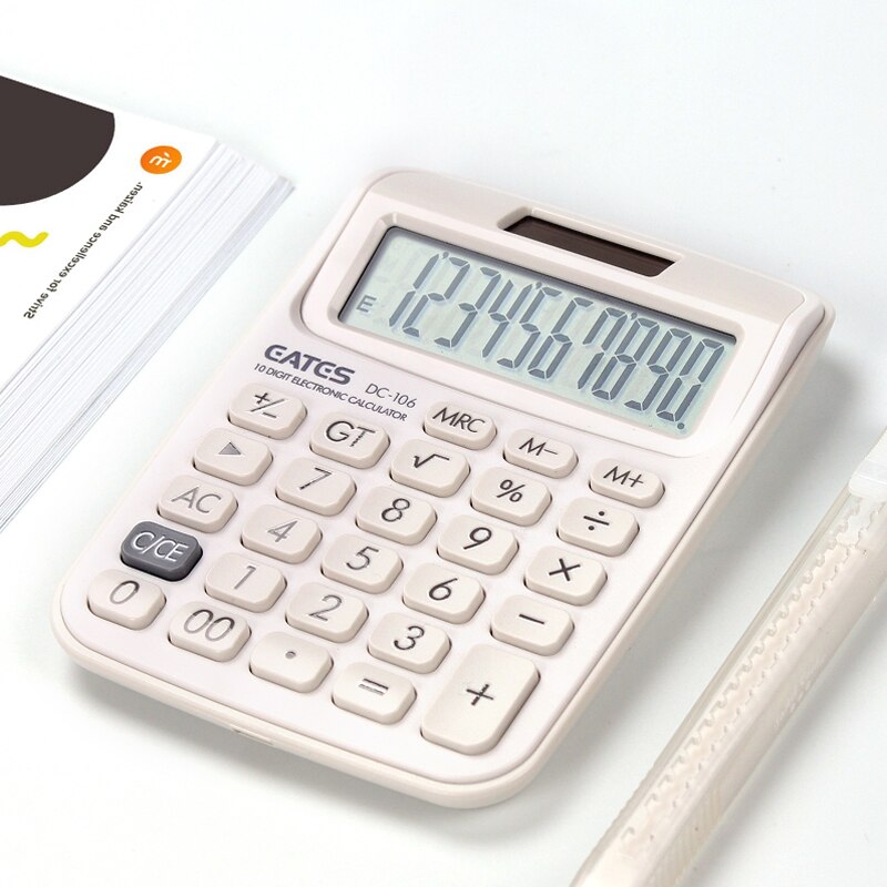 1Pcs Student Calculator Small Mini Computer Girl Cute Pink Student Computing Personality Portable Carrying