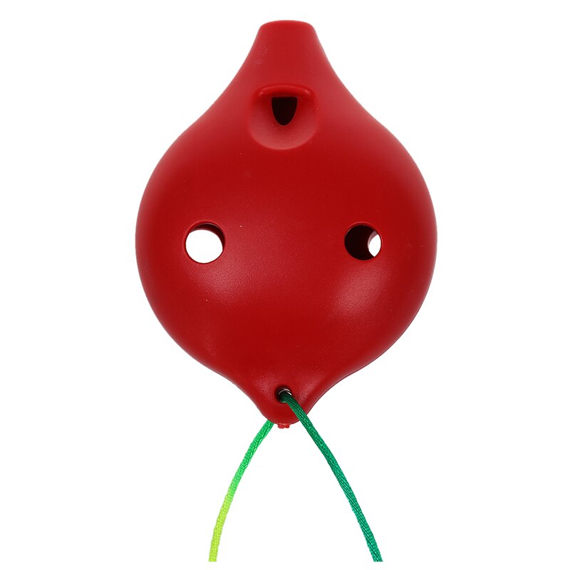Ocarina keramikk 6 -hulls alt c musikalsk blåseinstrument legend of time fløyte rød