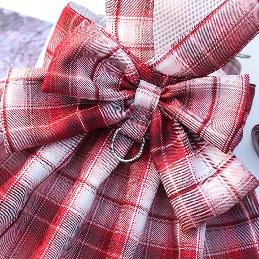 mit Leine Traktion Hund Plaid JK Kleid dünn Dacron Haustier nutzbar machen Felsen Bequeme waschbare Haustierweste Kleidung Kaninchen