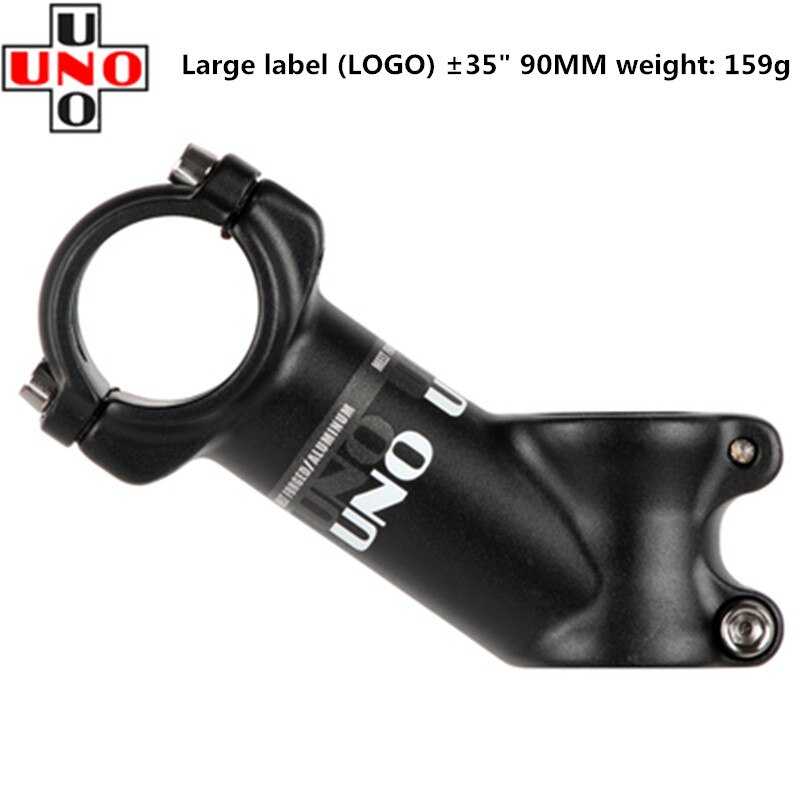 Uno mtb mountainbike racercykel frempind 28.6mm gaffel 25.4/31.8mm 35 grader 70/90/100/110mm cykel frempind sort og sølv: Stor 31 8-90mm