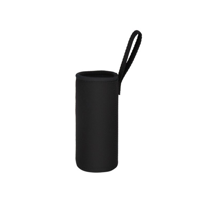 Sport Water Fles Cover Neopreen Isolator Sleeve Bag Case Voor 550Ml Draagbare Vacuüm Cup Set Sport Camping Accessoires: Black