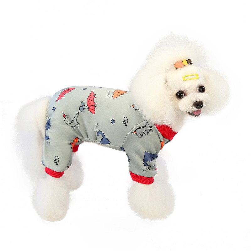 Cartoon Cabbage Puppy Hooded Jumpsuit Pajamas Set
