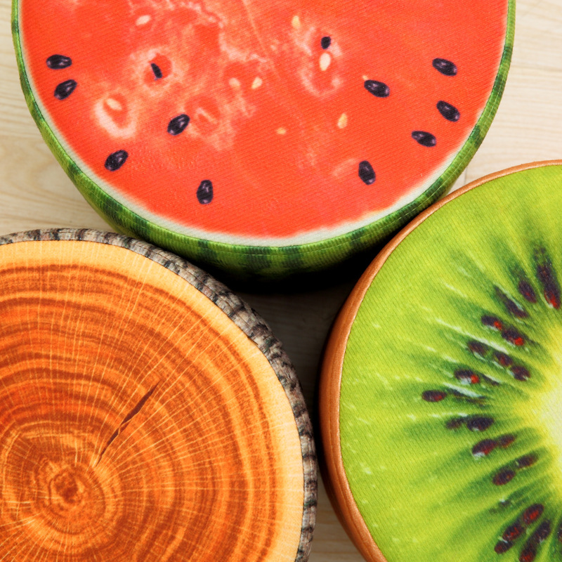 Woonkamer creatieve kruk verwijderbare en wasbare cartoon fruit kinderen schoenen kruk leren bankje kleine bench