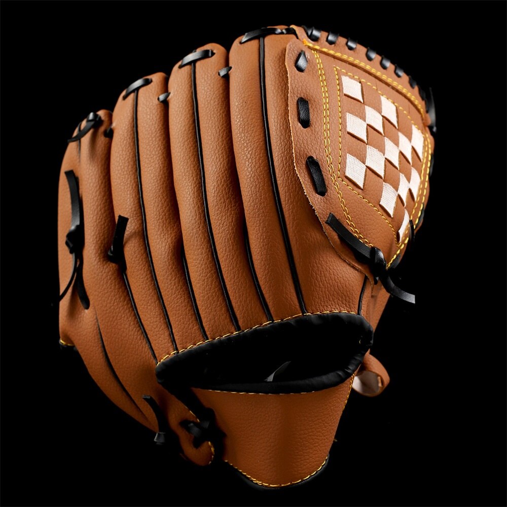 Sportshub esportes ao ar livre marrom luva de beisebol softball prática equipamentos mão esquerda para adulto homem mulher treinamento cs0019