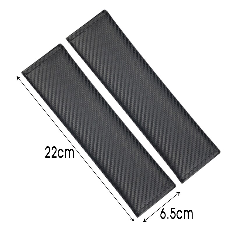 2 unids/set de cinturón de seguridad de fibra de carbono, almohadillas de hombro, cubre emblemas para Toyota TRD VIOS avensis auris hilux Corolla Camry Accesorios