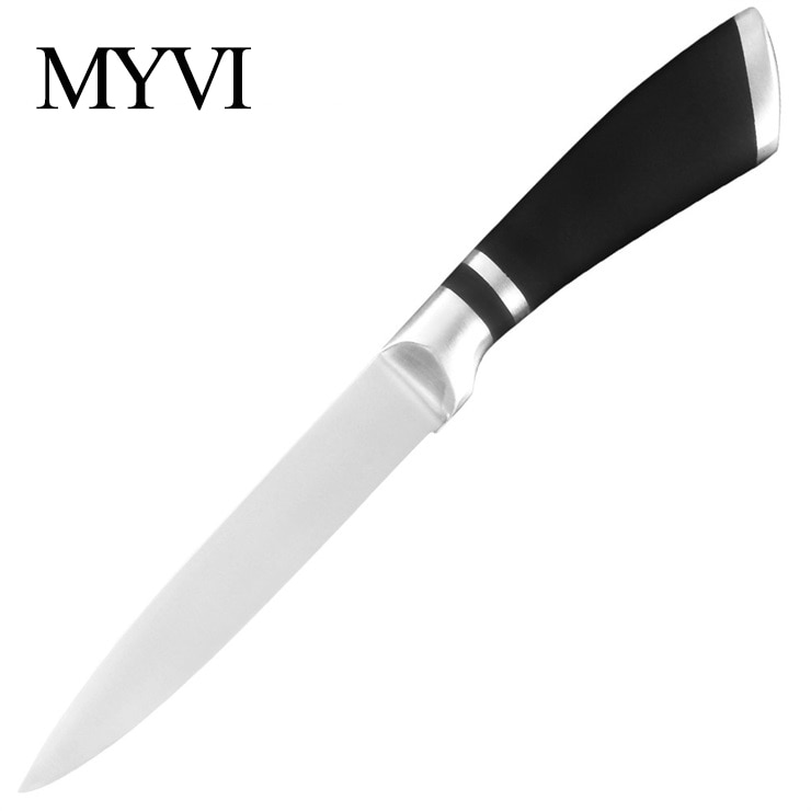 Handgjorda knivar i rostfritt stål köksknivar tillbehör japansk kock frukt verktyg santoku kock skivning bröd kniv set: F .5 tums verktyg