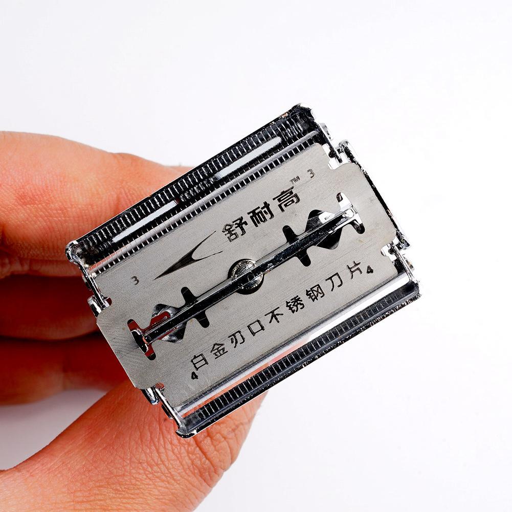 Classic Double Edge Razor Men Barber Traditional Manual Blades With Shaving Shaving Razor Razor Blade Safety Men's Face D2N9