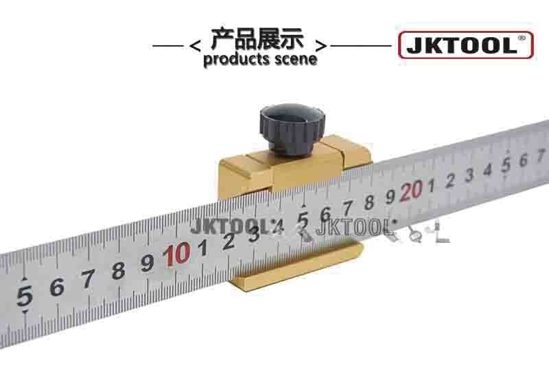 Ruler Stop Anodized Aluminum Ruler Stop Fence Rule Stoper Fence with 200mm Stainless Ruler