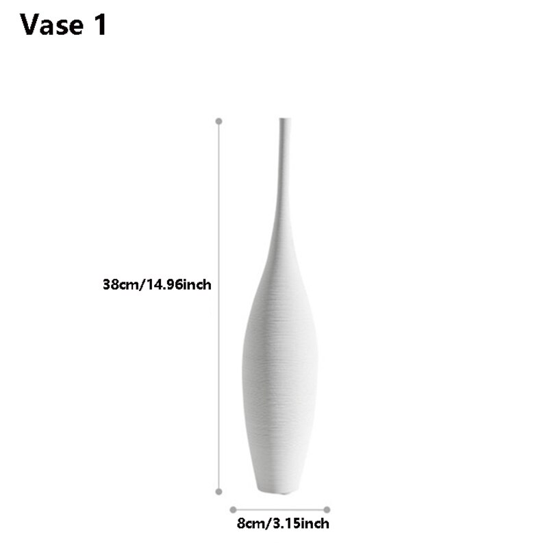 Eenvoudige Nordic Stijl Vazen, Handgemaakte Kunst Zen Vazen, Hoge Luxe Nachtkastje Restaurant Decoraties, Anniversary: Vase1