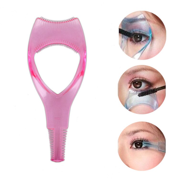 3 In 1 Wimper Gereedschappen Up Mascara Shield Guard Wimperkruller Applicator Wimpers Kam Cosmetische Beauty Make-Up Tools