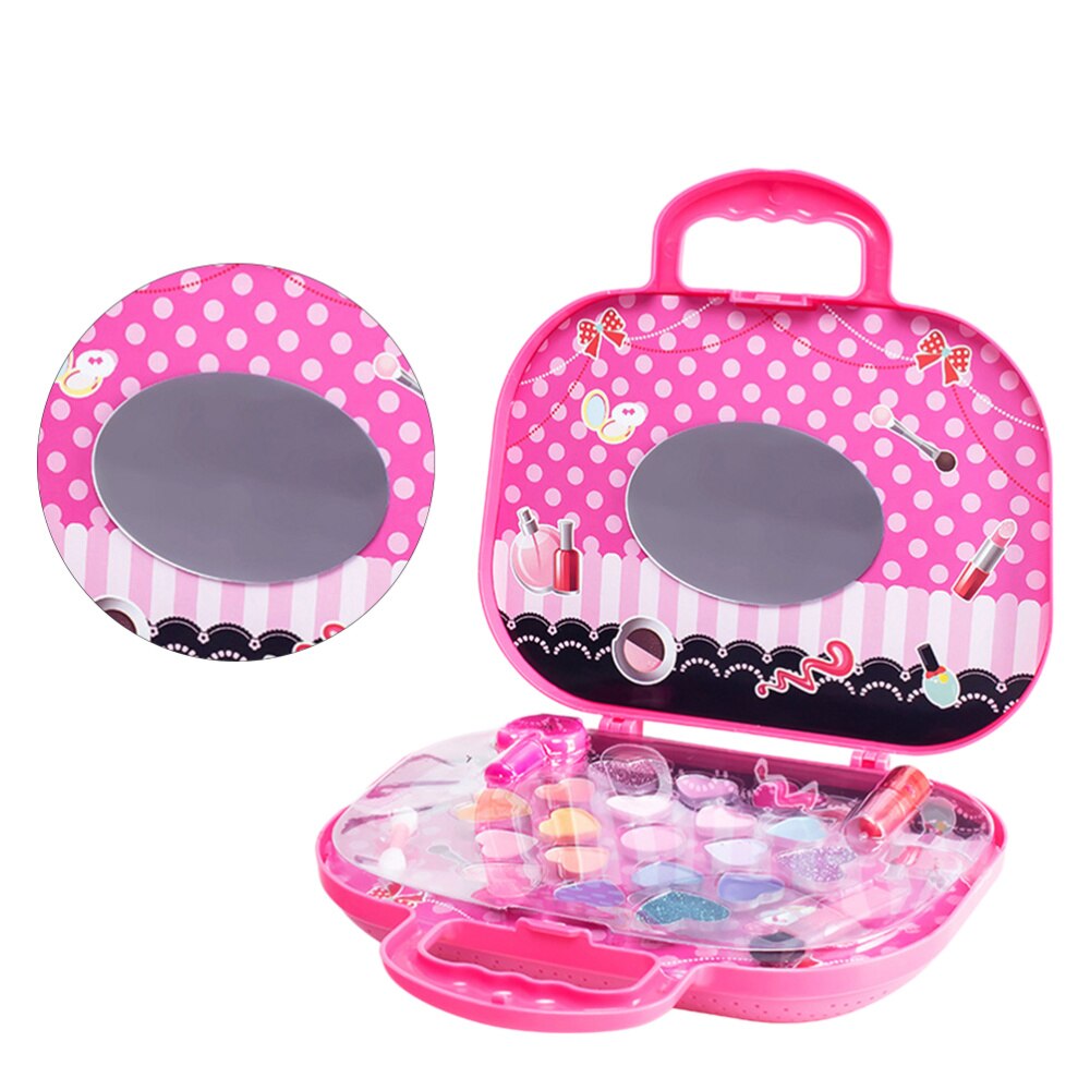 Kosmetyki dla dzieci zestaw zabawek kosmetyczka dla dzieci bezpieczny zestaw kosmetyków z lustrem robić makijażu