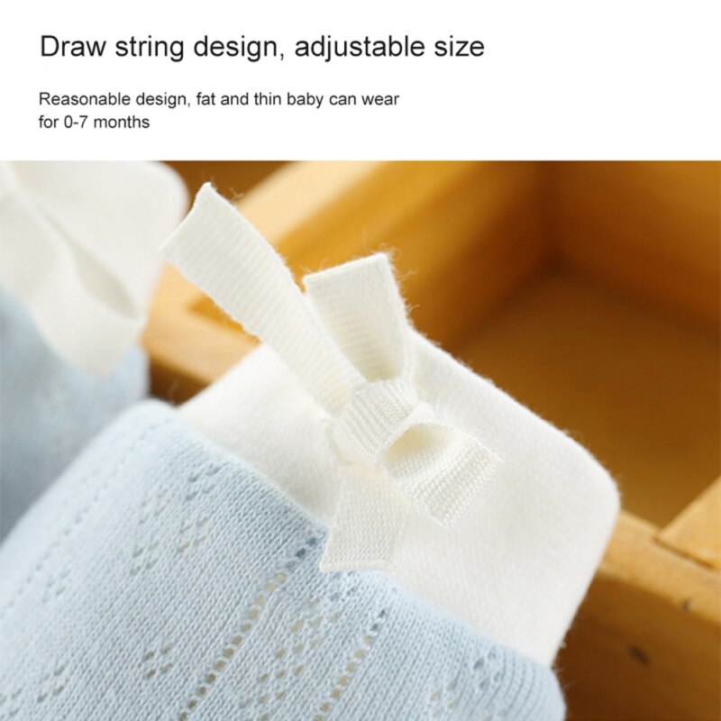 Newborn Baby Cute Anti-grab Mittens Hand Warmer Winter Thicken Warm Fleece Boys Girls Mittens Soft Rope Gloves