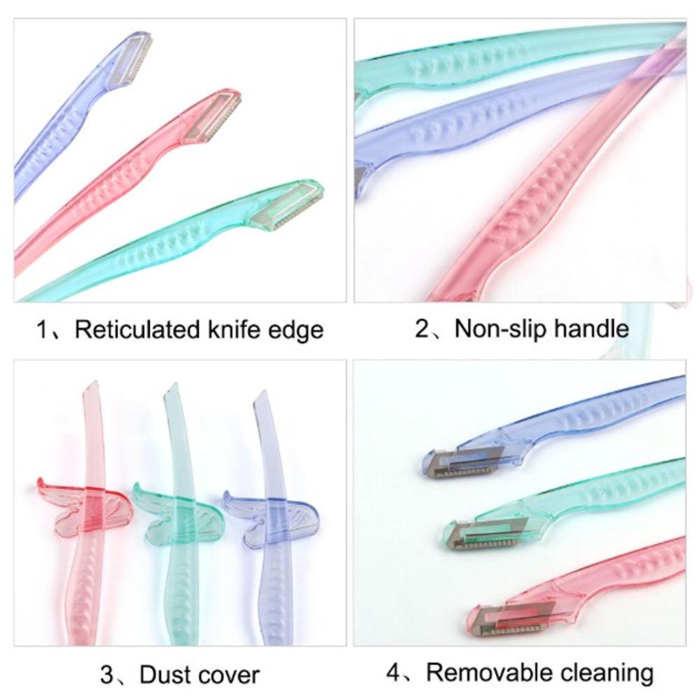 1pc havfrue øyenbryn barberhøvel ansiktshårfjerner øyenbrynstrimmer skarp sminkekniv blad forming av øyenbryn hårfjernerverktøy