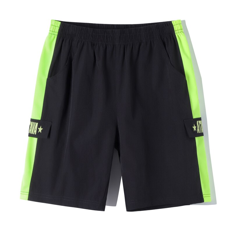 séchage rapide sport enfants Shorts Football enfants Shorts garçons Shorts décontracté és courir adolescent pantalon respirant vêtements: Black / 8