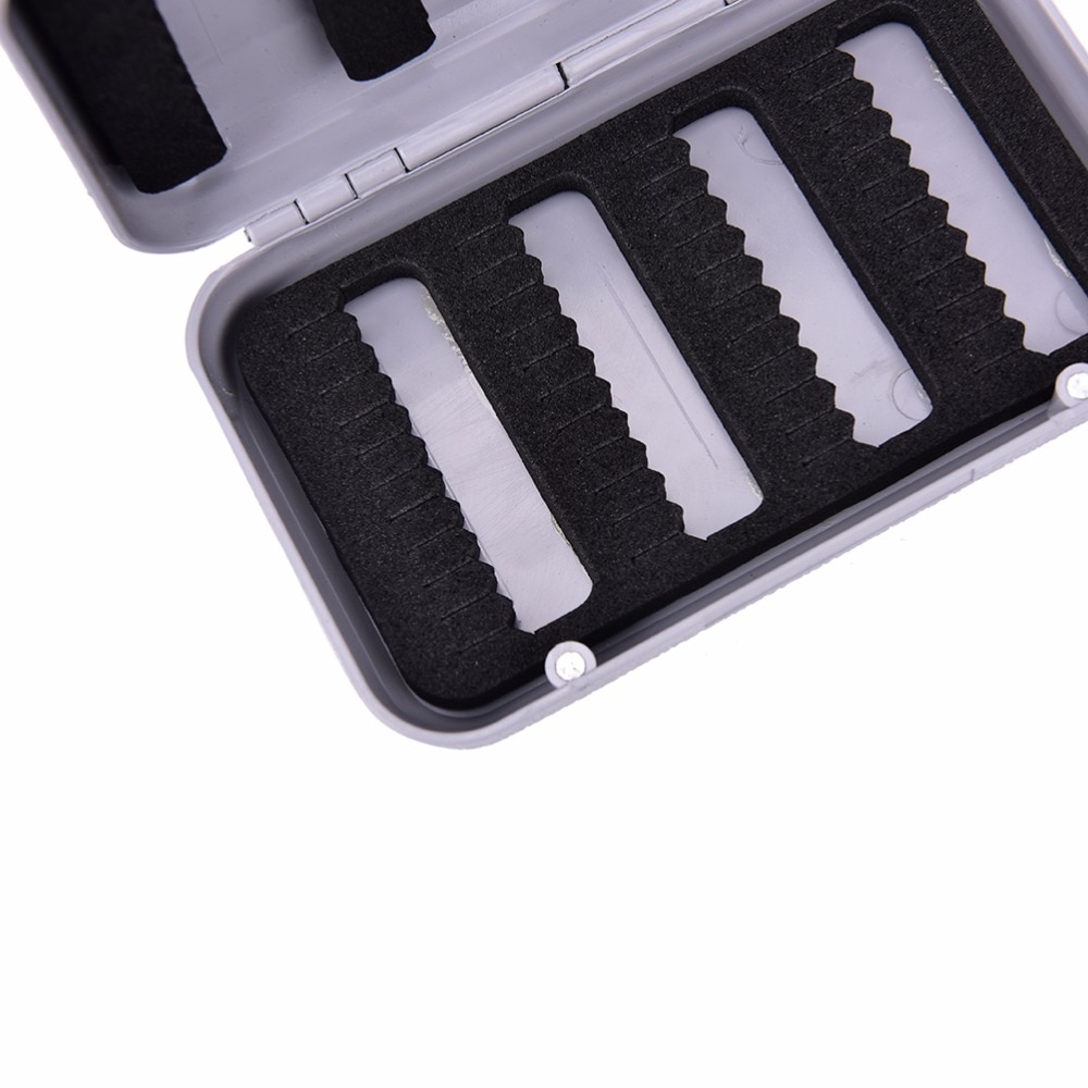 Waterproof Plastic Bait Hook single Side Lure Storage Foam Fly Fishing Box