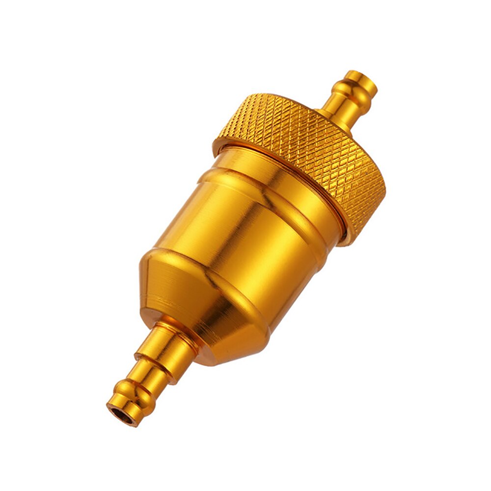 Metall drivstoffilter for motorsykkel, atv, scooter, moped, bensinfilter, universal drivstoffilter: Gull