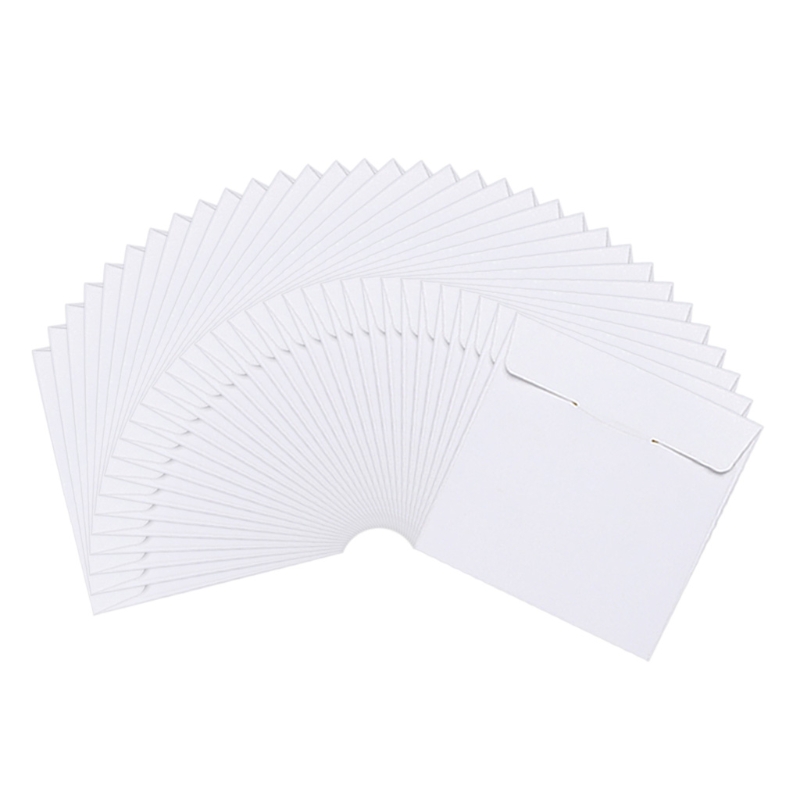 30Pcs Disc Kraft Papier Karton Enveloppen Papier Opslag Houder Covers Anti-Statische Container Disc Organizer 95AF