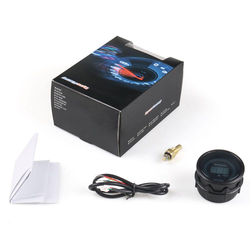 Dc 12V Auto Led Digitale Water Temp Temperatuurmeter Auto Digitale Analoge Led Elektronische Water Temperatuur Meter Auto Accessoires