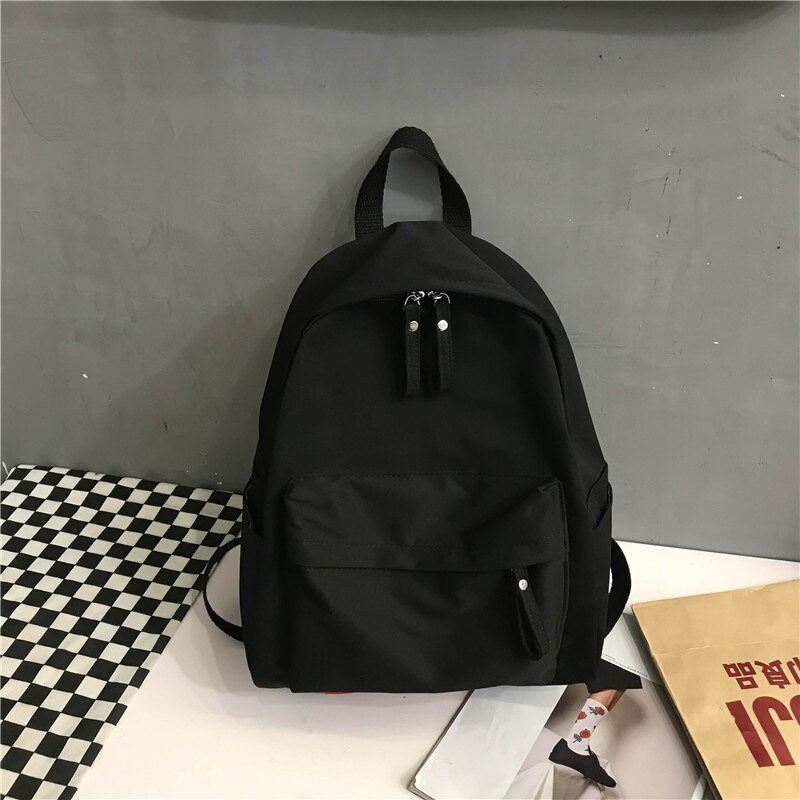 Bomull Ryggsäck för Kvinnor - Klassisk Design - Studenter - Resor - Zocilor: Svart 1