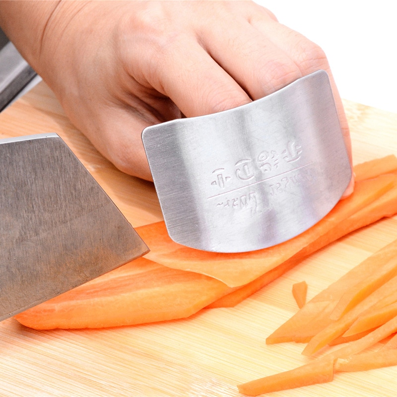De Groente Snijden Vinger Guard Keuken Multifunctionele Rvs Groente Snijgereedschap Anti-Cutting Hand Stopper