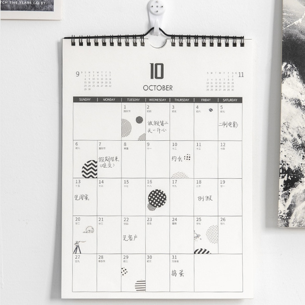 Calendary Memorandum Workpad Schema Papier Kantoor Muur Kalender Schema School Thuis Leveringen Kalenders