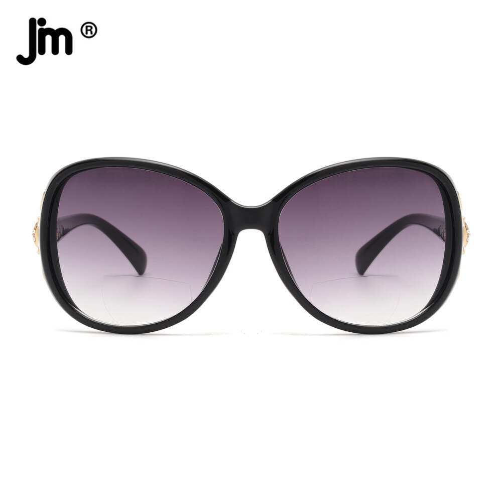 JM-gafas de sol de lectura para mujer, lentes de lectura bifocales, redondas, grandes, Vintage, de gran tamaño, UV400, 2022