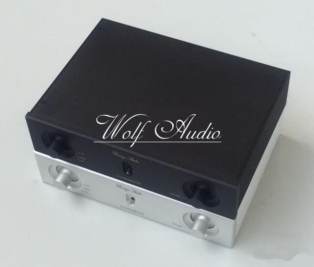 argent et noir 2606A plein aluminium châssis amplificateur de puissance boîtier préamplificateur Shell bricolage Audio Amp Box