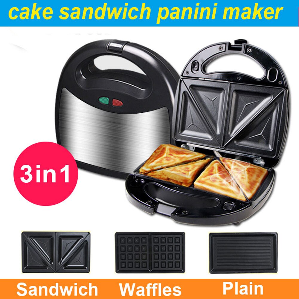 Household Breakfast Machine Mutifuntional Bread Maker Toaster Panini Sandwich Making Machine