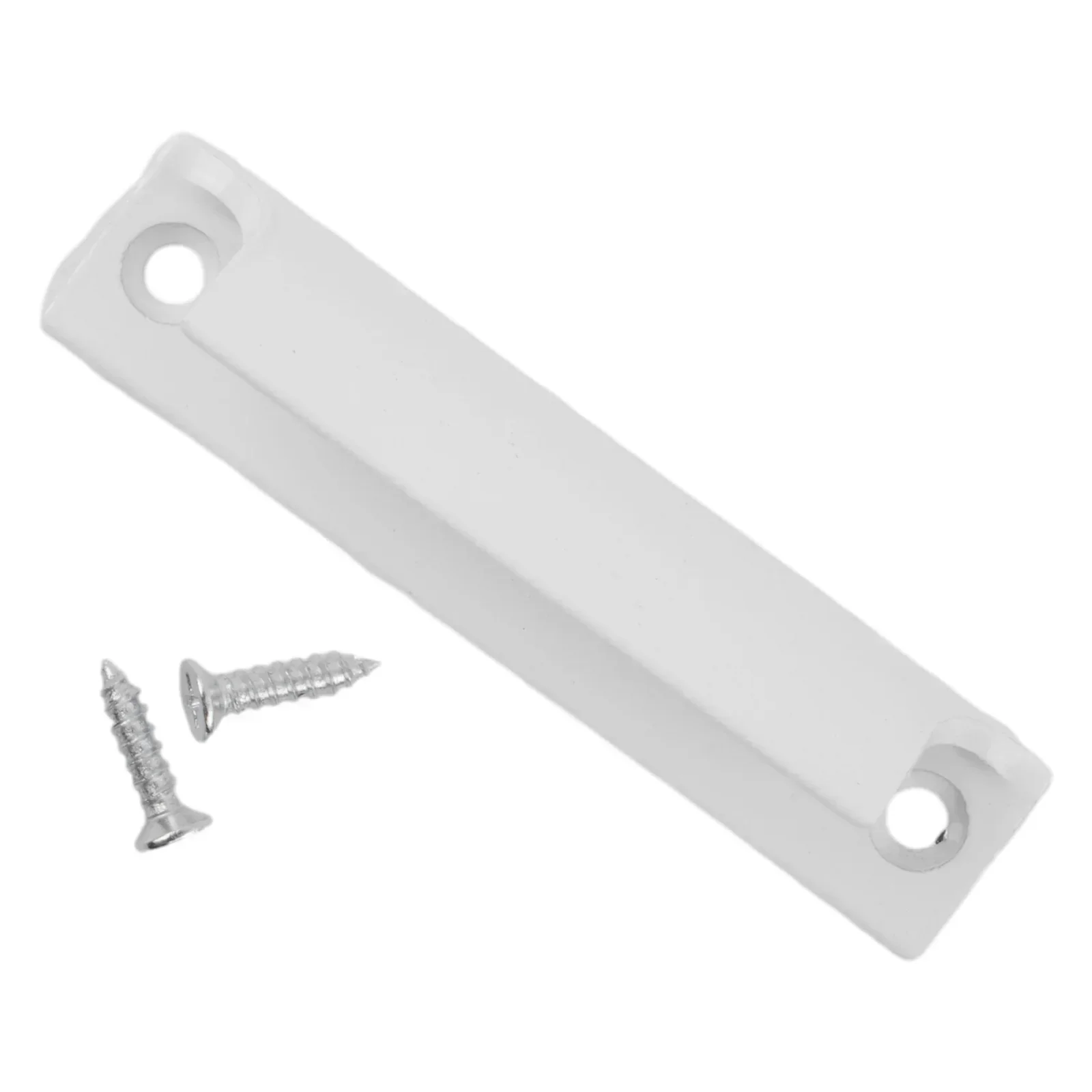 Manija Para Puerta De Balcón 911 – Forma Angular, Exterior, Tornillos Ocultos, Blanco RAL 9016, 70x45x13mm