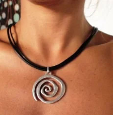 Collar de cuero con colgante de estrella de mar para mujer, joyería Bohemia de playa, de