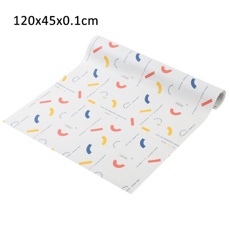 1 stuk peva keukenbenodigdheden kastvoering pad scandinavische stijl waterdichte lademat vochtbestendig multifunctioneel herbruikbaar: Kleurrijk